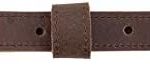 Raiseek Buffalo Hide Leather Rifle Gun Sling with Mil-Spec Swivels,Crazy Horse Brown Stitch,1" Wide Black Screws - Image 7