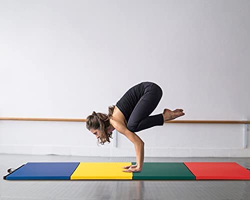 Gymnastics Mat 4 Pannel Foldding, 4x8x2 Tumbling Mat Gym Mat Gymnastic, 2 Inches Thick Lightweight Tumbling Mat Fitness Yoga Exercise Mat Home Gym Mat Equipment - Image 6