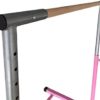 Athletic Bar Gymnastics Kip Bar Horizontal Bar + 4x6 Tumble Mat Professional Junior Gymnastic Training High Bar Asymmetric Bar 13 Level Height Adjustable Expandable 3 to 5 FT Indoor Outdoor Use (Pink) - Image 6