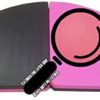 FitMats 5Ft Wide Foldable Circular Exercise and Dance Pole Cushion. Cross Linked EPE Foam Safety Padding Portable Crash Mat w/PU Leather Skid Proof Covering for Superior Durability!(Pink/Black) - Image 5