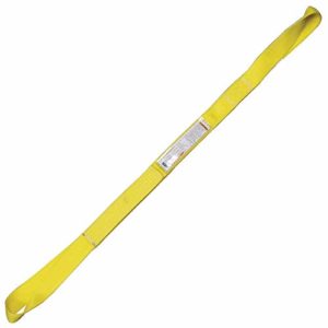 Two Ply 12" x 22' Twisted Eye-to-Eye Nylon Type 4 Sling | EE2T-812 | 24" Eye Length | 26,900 Lb. Vertical Capacity | Hanes Supply (HSI) Heavy Duty Rigging Strap for Lifting and Towing