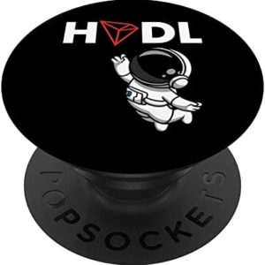Hold TRX, Tron Coin Crypto Token Asset Blockchain PopSockets Swappable PopGrip