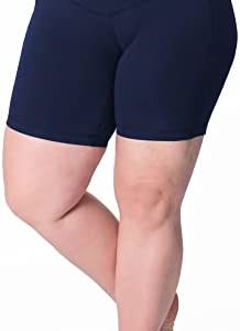 Rainbeau Curves Women's Plus Size Basix Compression Bike Short