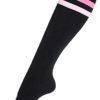 Tom & Mary Women’s Knee High Socks, Combed Cotton (86%), Non-Slip, Stretch, Stripe, Soft, Non See Through (Size 5-9) - Image 4