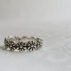 Sterling Silver Daisy Chain Ring, Flower Ring, I Pick You Engraved - Image 3