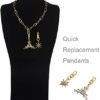 Zpsolution Double Opening Swivel Clasp for Necklace, Clasp Connector for Pendant, Necklace Charm Holder Silver/Gold 4PCS - Image 7