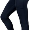 90 Degree By Reflex High Waist Tummy Control Squat Proof Ankle Length Leggings with Pockets - Image 4