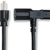 Hosa PWD-401 Piggyback IEC C13 to NEMA 5-15P Power Cord, 1 Foot - Image 3
