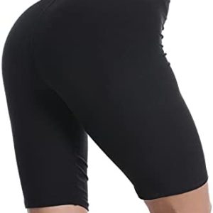 QYQ Biker Shorts for Women - 8" Soft Stretch Athletic Summer Shorts for Under Dresses Workout Running Cycling Yoga