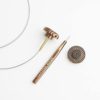 Lantern Moon INTR Swivel Cords Stainless, Dark Brown - Image 3