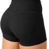 Puedizux Women's High Waisted Biker Shorts Cross Waist Workout Yoga Shorts Running Leggings with/no Pocket - Image 3