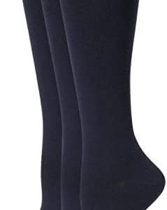 HUE Women's Graduated Compression Knee Socks 3 Pair Pack