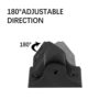 Sidasu Iron Baluster Swivel Shoes Baluster Shoes with Screw Iron Baluster Shoes Angle for 1/2" Square Iron Balusters Set of 20 - Image 2