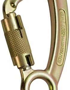 Fusion Climb Liberty Steel Auto-Lock Captive Eye High Strength Carabiner (FP-8120-2K-HS-GLD)
