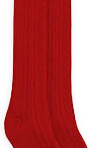 Jefferies Socks Girl's Cable Knit Fashion Knee High Socks 1 Pack