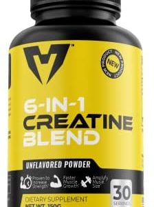 Muscle Envy 6-in-1 CREATINE Blend-Unflavored-The King of Creatine Leading to Massive Gains, Special Blend of Creatine Formulated to Excel Muscle Mass-Creatine Monohydrate, Vegan Keto Gluten-Free