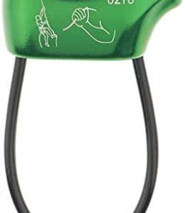 Inzopo Rock Climbing Equipment 25KN Rappel ATC Belay Device Descender Deep Green