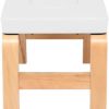 MengK Wooden Inversion Stool White - Image 4