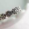 Sterling Silver Daisy Chain Ring, Flower Ring, I Pick You Engraved - Image 8