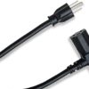 Hosa PWD-401 Piggyback IEC C13 to NEMA 5-15P Power Cord, 1 Foot - Image 2