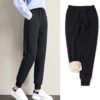Yeokou Womens Sherpa Lined Sweatpants Winter Athletic Jogger Fleece Pants - Image 5