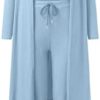 Women's Two Piece Outfits Long Sleeve Crop Top Long Pants Jogging Sweat Suits Matching Jogger Hoodie Pants Set - Image 3