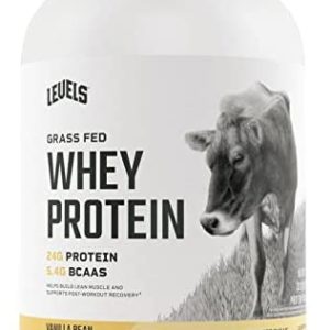 Levels Grass Fed 100% Whey Protein, No Hormones, Vanilla Bean, 2LB