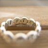 Sterling Silver Daisy Chain Ring, Flower Ring, I Pick You Engraved - Image 4