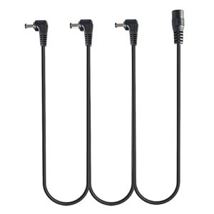 FORD SAM 1 to 3 Ways Daisy Chain Cable Guitar Effect Pedal Power Supply Splitter Cable Adapter Power Cable for 9V DC Adapter Plug