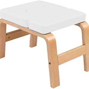 MengK Wooden Inversion Stool White