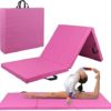 Debonla Folding Gymnastics Exercise Mat 2" Thick, Tri-Fold Folding Exercise Mats 6' x 2' with Carrying Handles, Tumbling Mat for Gymnastics and Home Gym Protective Flooring - Image 2