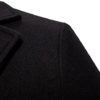 ESIGTZO Mens Casual Warm Solid Fleece Jacket Stand Collar Long Sleeve Zipper Fly Pocket Jacket Coat Men Car Coat Wool - Image 5