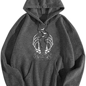 Women's Casual Hoodies Butterfly Long Sleeves Sweatshirts Top Fashion Butterfly Print Pullover Tops for Teen Girl