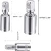 Xtreme 3 Pcs 1/2 Inch, 3/8 Inch, 1/4 Inch Drive Universal Joint Swivel Deep Socket, Cr-V - Image 2