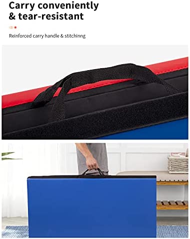 Gymnastics Mat 4 Pannel Foldding, 4x8x2 Tumbling Mat Gym Mat Gymnastic, 2 Inches Thick Lightweight Tumbling Mat Fitness Yoga Exercise Mat Home Gym Mat Equipment - Image 2