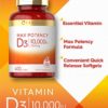 Vitamin D 10000 IU 400 Softgels | Value Size | Max Potency | Non-GMO, Gluten Free Supplement | by Carlyle - Image 3
