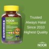 Noor Vitamins Halal Vitamins, Kids Vitamins, Kids Multivitamin Gummies: Vitamin C for Kids, D3, and Zinc for Immunity, B6 & B12 for Energy. Non-GMO, Allergen & Gluten Free Halal Gummies - 90 Count Gummy Vitamins for Kids - Image 6
