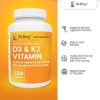 Dr. Berg's Vitamin D3 K2 w/ MCT Oil - Includes 10,000 IU of Vitamin D3, 100 mcg MK7 Vitamin K2, Purified Bile Salts, Zinc & Magnesium for Ultimate Absorption - K2 D3 Vitamin Supplement - 120 Capsule - Image 5