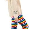 TODDOR 1 Pack Girls Winter Thick Leggings Warm Cotton Fleece Lined Leggings Kids Ankle Length Printed Stretch Pants - Image 6