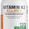 Bronson Vitamin K2 as MK-7 Menaquinone 100 mcg Non-GMO, 120 Capsules - Image 5