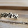 Sterling Silver Daisy Chain Ring, Flower Ring, I Pick You Engraved - Image 7