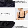 SYROKAN Front Adjustable Sports Bras for Women High Impact Wirefree Comfort No Bounce Support Workout Running Bra - Image 3