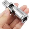 GDFYMI Universal Joint Socket, Swivel Socket Adapter Set, 1/2", 3/8", 1/4" Drive Socket Set, Flexible Socket Extension, Drive U-Joints Impact Adapter, Cr-V, Bendable Universal Socket Adapter (3 Pcs) - Image 7