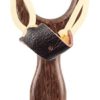 BASUNE Solid Wooden Slingshot Toys with Classic Construction Hunting Slingshot for Catapult Game, Outdoor, Hunting-for Kids/Children/Adult - Image 3
