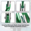 20 pcs Carabiner Clip Keychains 2" Aluminum D-Ring Spring Small Carabiners Clip Set for Outdoor Camping Home Mini Lock Hooks Snap Link Durable Improved Key Chain Carabineer +20 pcs Ring 40pcs Intotal - Image 6