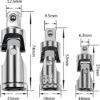GDFYMI Universal Joint Socket, Swivel Socket Adapter Set, 1/2", 3/8", 1/4" Drive Socket Set, Flexible Socket Extension, Drive U-Joints Impact Adapter, Cr-V, Bendable Universal Socket Adapter (3 Pcs) - Image 3
