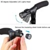 Medical Convenient Two-Handle Walking Cane Lightweight Walking Stick with Adjustable LED Lights and Stable Quad Cane Base - Image 5