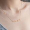 Girls Gift Plated Necklace Pendant Necklace Flower Gold Birthday Chain Daisy Exquisites Pendant Ladies Necklace Adjustable Necklaces & Pendants Rosary Necklace - Image 4