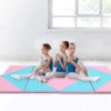 PanAme Gymnastics Folding Exercise Mats, Gymnastics Tumbling Mats, Fitness Tumbling Mats Exercise Aerobics Mats Stretching Fitness for MMA, Yoga, Home Gym Fitness - Image 2