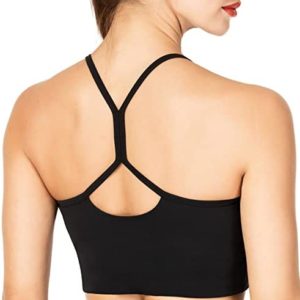 Sunzel Workout Tops for Women Longline Strappy Sport Bra Crop Tank for Yoga Gym